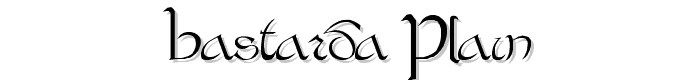Bastarda Plain: font